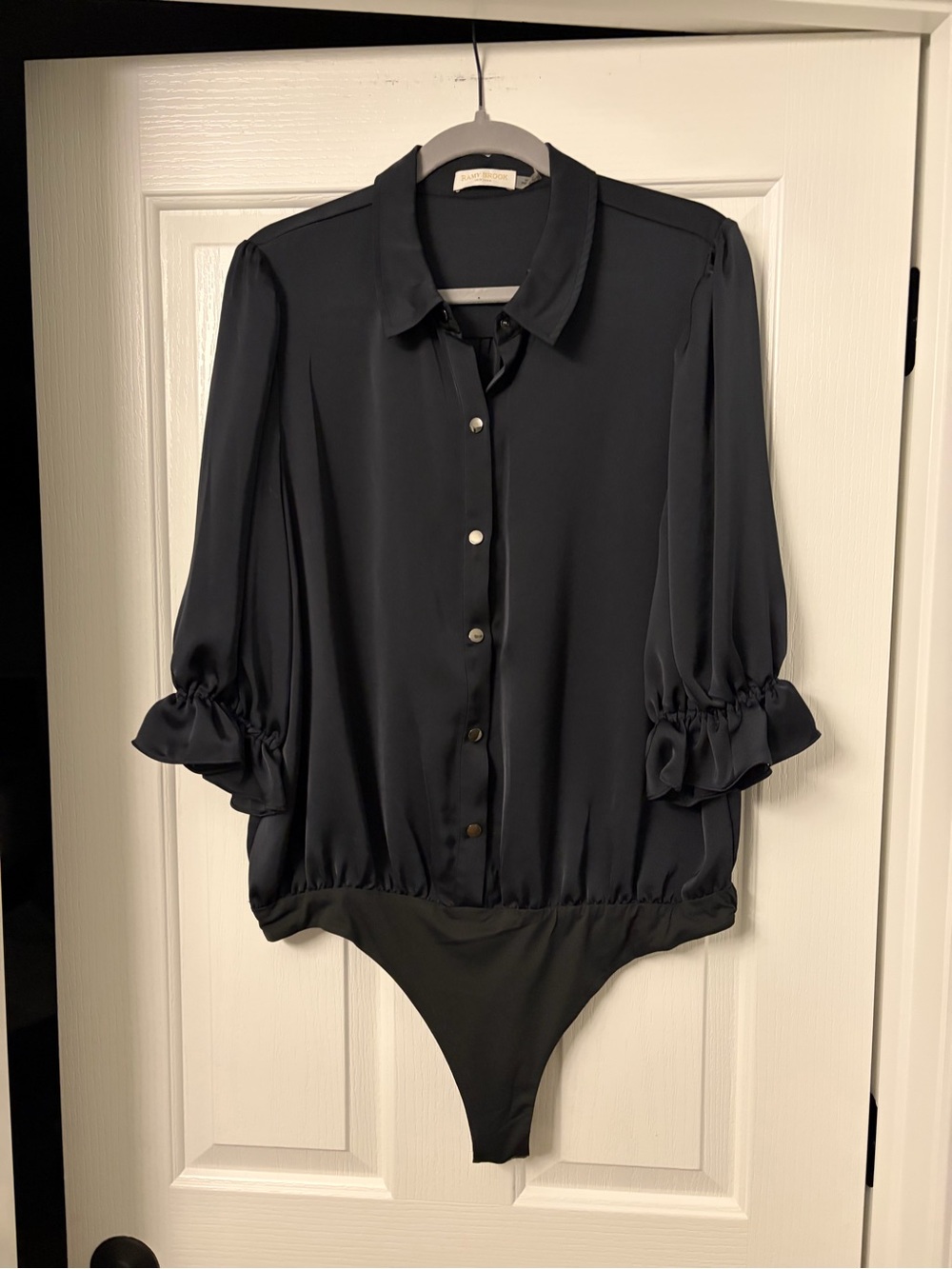 Ramy Brook Dina Button Down Bodysuit in XL